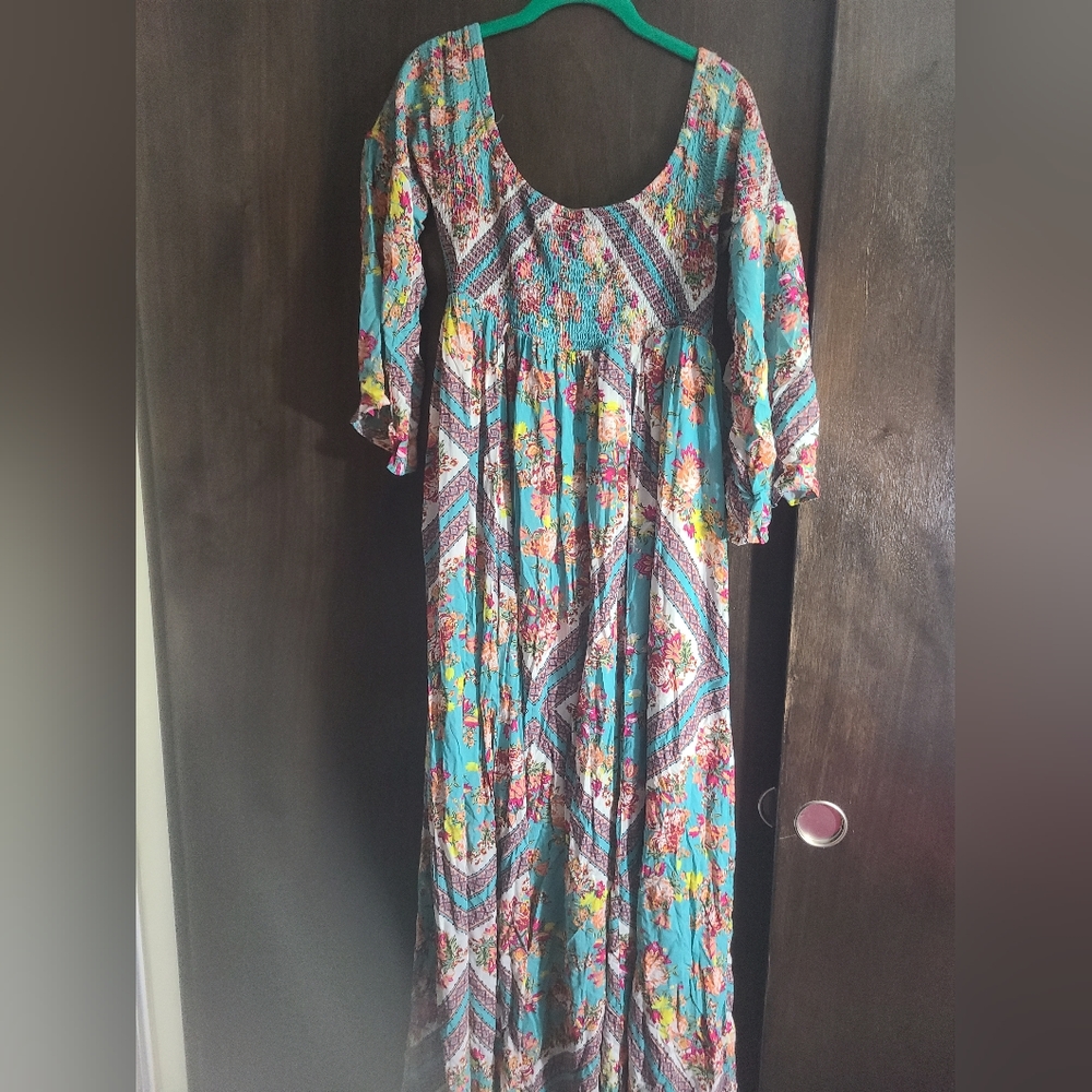 Torrid Off the shoulder maxi dress